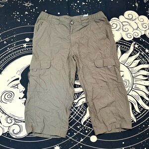 Columbia Titanium Pant Mens M Brown Nylon Windbreaker Crop Cargo Hiking Gorpcore
